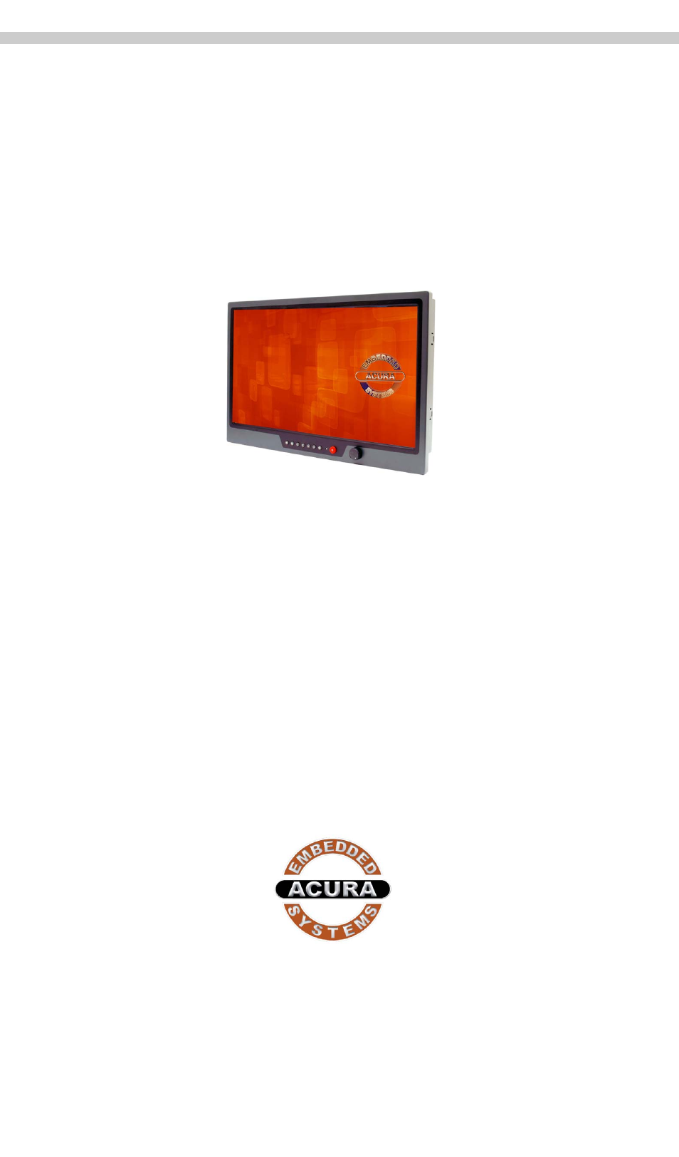 Acura Embedded AcuBrite 21″-Nav User Manual | 40 pages