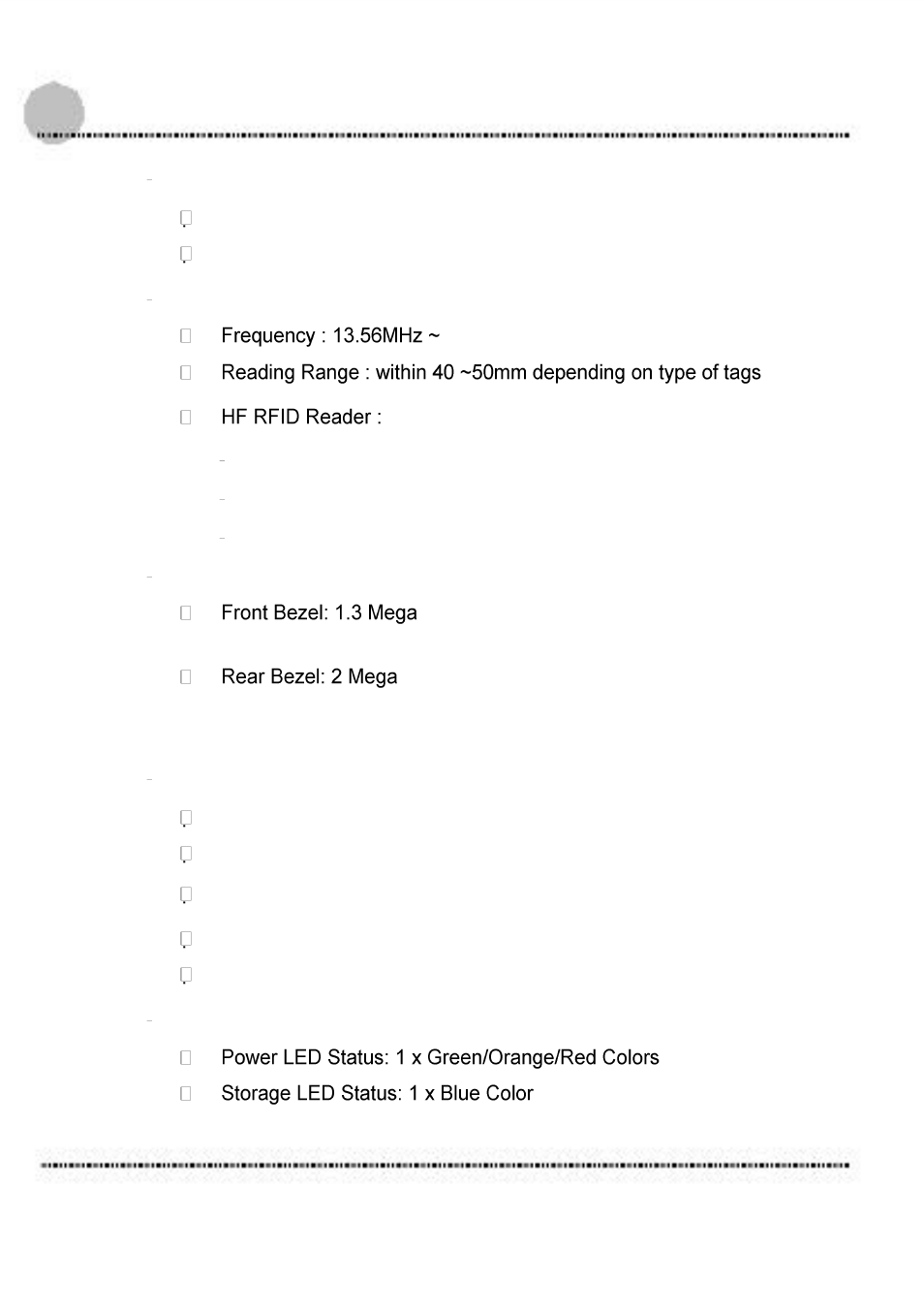 I/o interface | Acura Embedded AcuTab-A User Manual | Page 14 / 59
