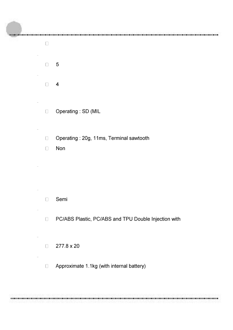 Material | Acura Embedded AcuTab-A User Manual | Page 16 / 59