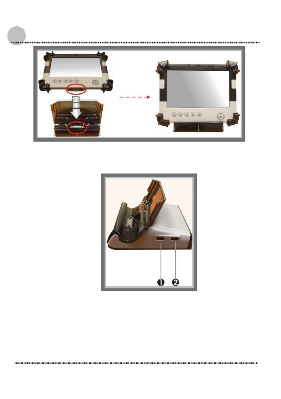 The right side of the docking stand | Acura Embedded AcuTab-A User Manual | Page 55 / 59