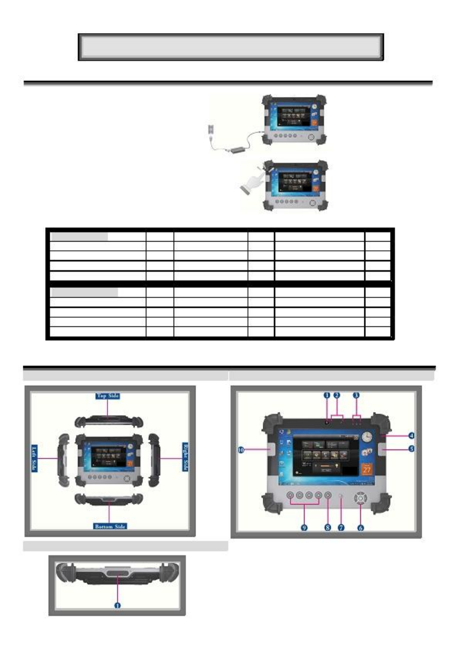 Acura Embedded AcuTab-W User Manual | 4 pages
