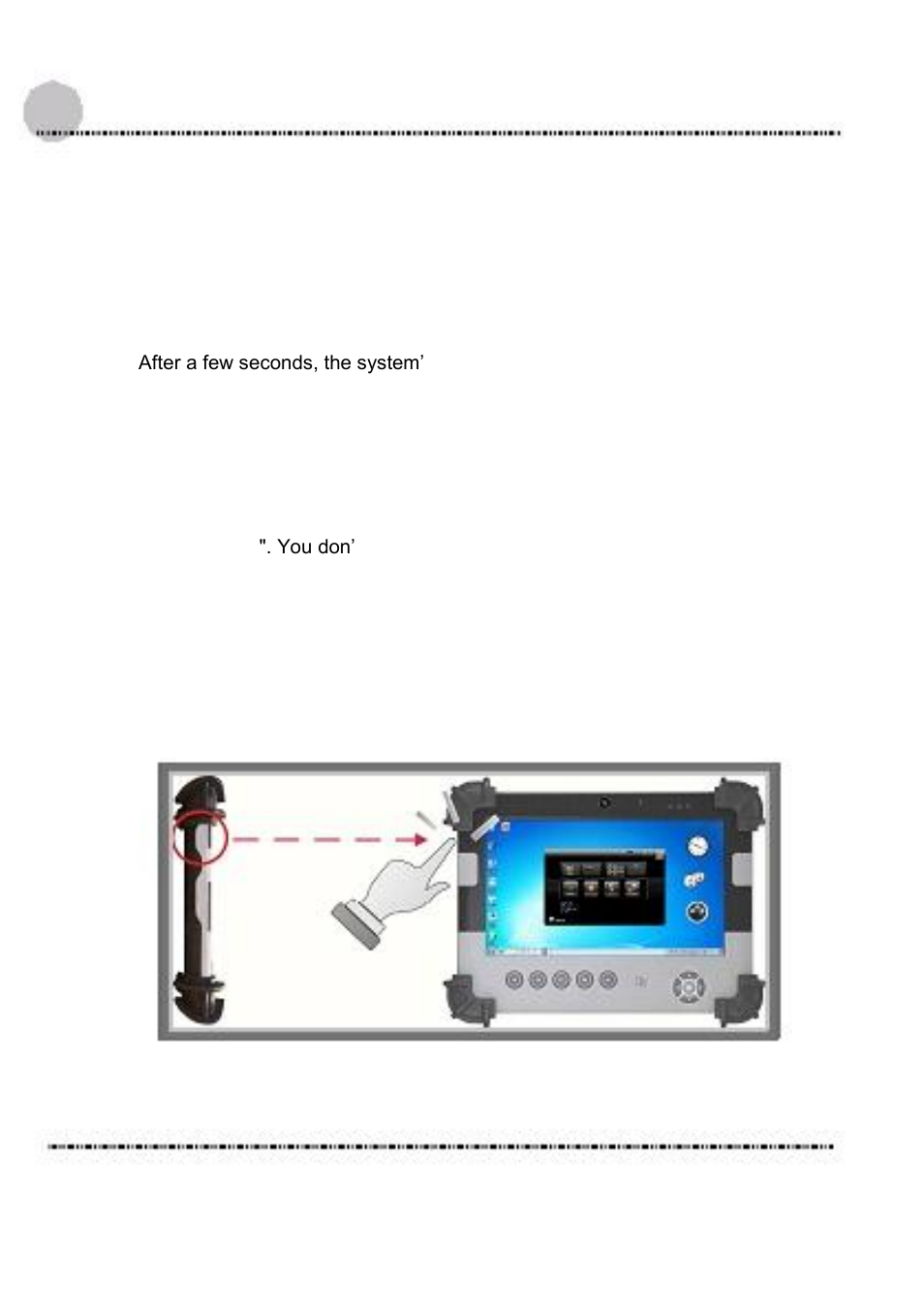 Starting your system | Acura Embedded AcuTab-W User Manual | Page 38 / 75