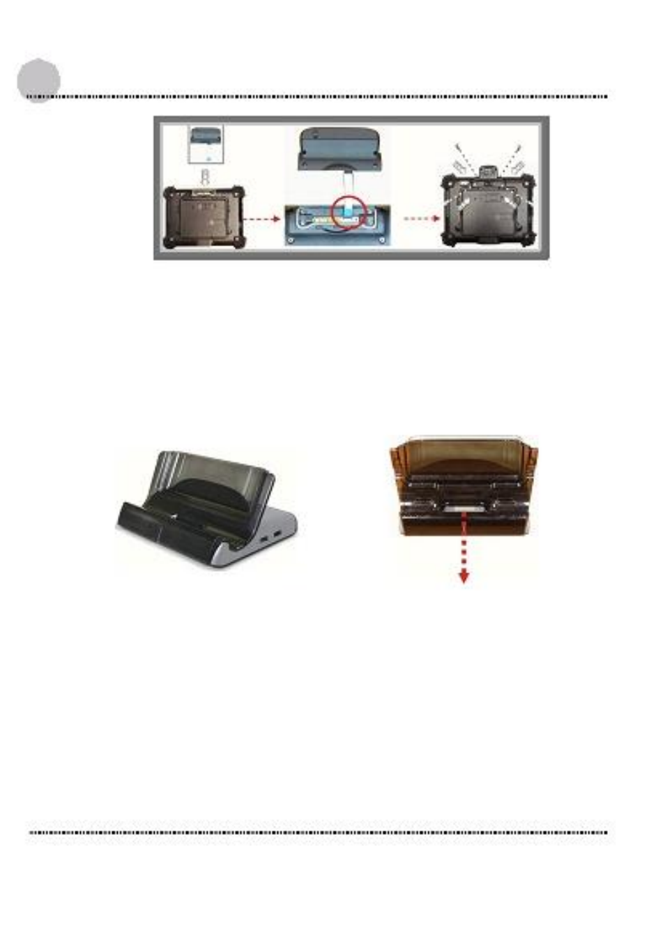 9 . using the docking stand (optional) | Acura Embedded AcuTab-W User Manual | Page 51 / 75