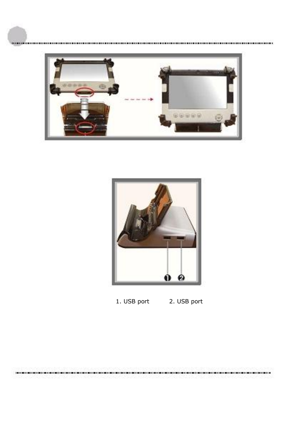 The right side of the docking stand | Acura Embedded AcuTab-W User Manual | Page 52 / 75