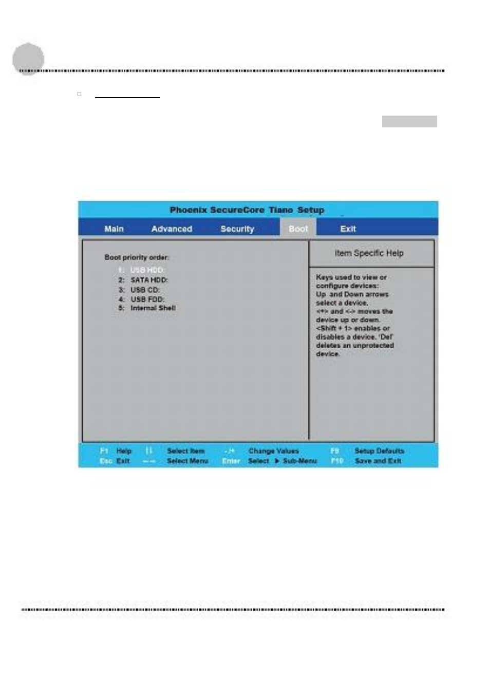 4 4.. boot management setup | Acura Embedded AcuTab-W User Manual | Page 61 / 75