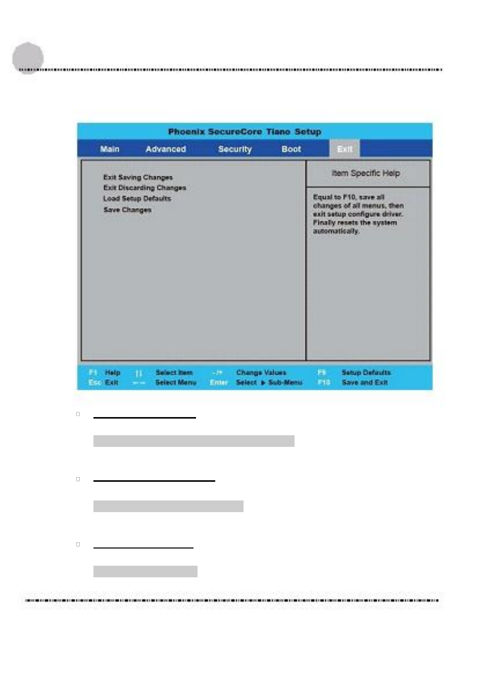 4 5.. exit control | Acura Embedded AcuTab-W User Manual | Page 62 / 75
