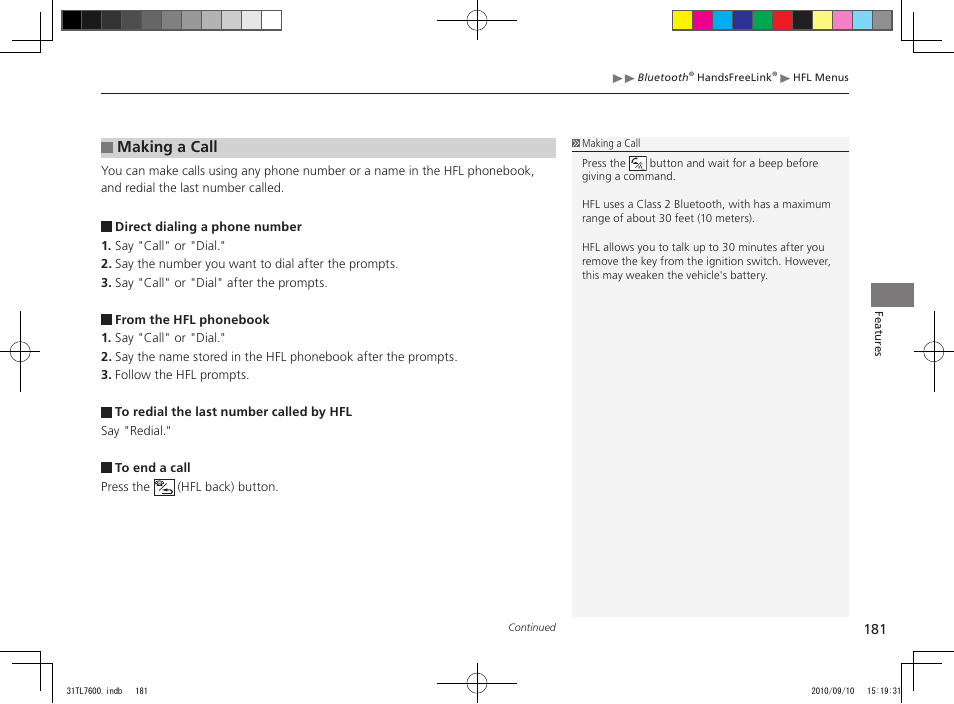 Making a call | Acura 2011 TSX Sport Wagon User Manual | Page 183 / 323