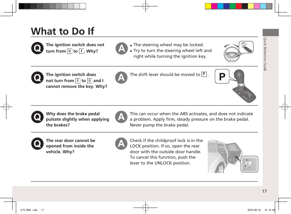 What to do if | Acura 2011 TSX Sport Wagon User Manual | Page 19 / 323