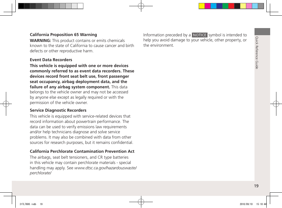 Acura 2011 TSX Sport Wagon User Manual | Page 21 / 323