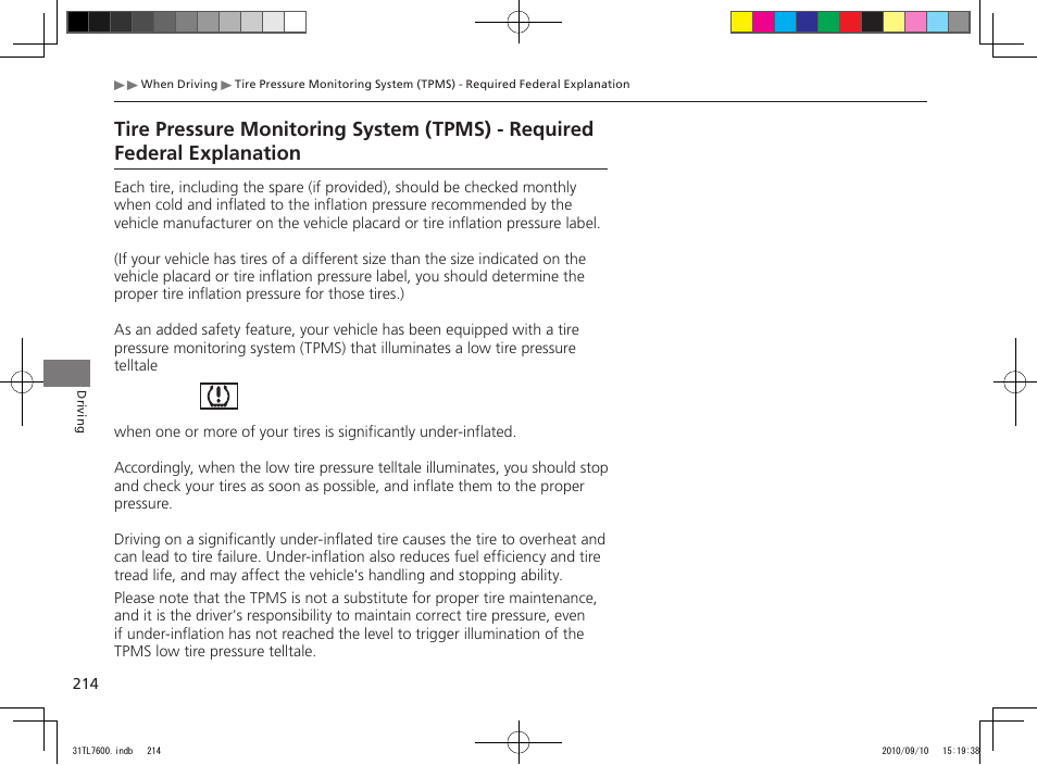 Acura 2011 TSX Sport Wagon User Manual | Page 216 / 323