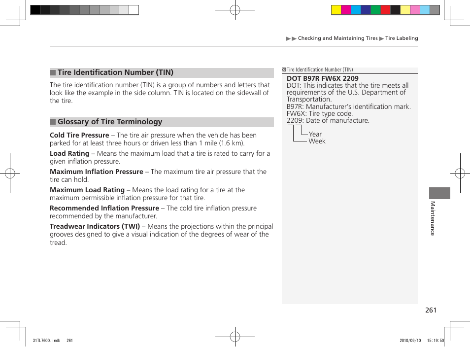 Acura 2011 TSX Sport Wagon User Manual | Page 263 / 323
