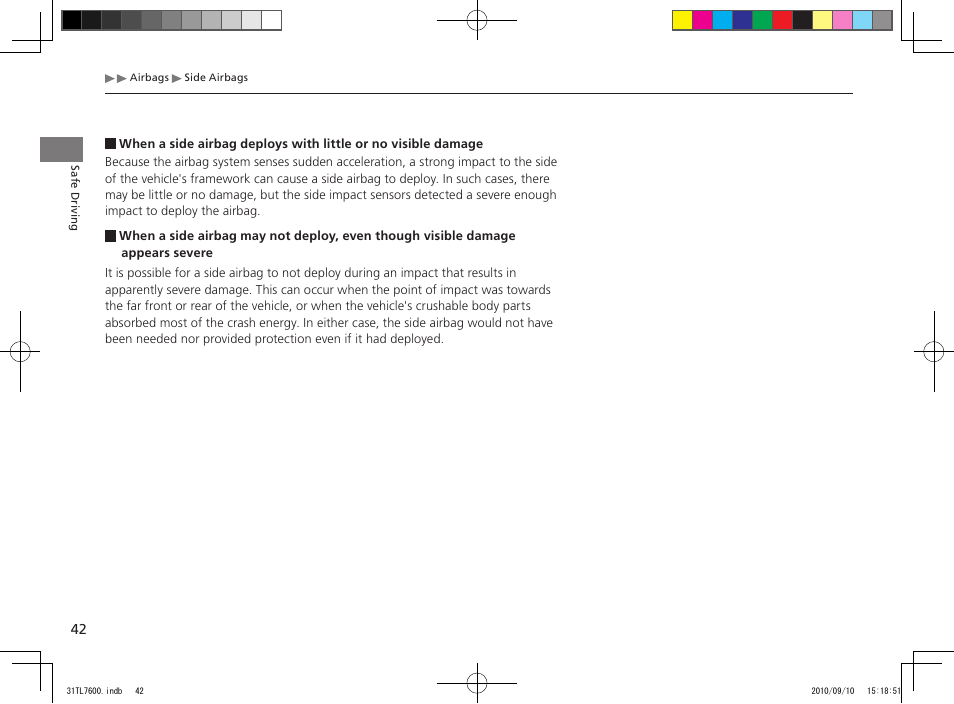 Acura 2011 TSX Sport Wagon User Manual | Page 44 / 323