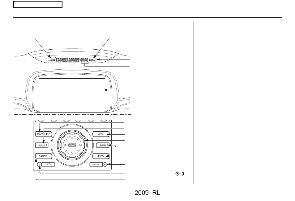Getting started, 2009 rl | Acura 2009 RL Navigation User Manual | Page 10 / 173