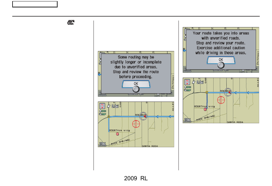 System setup, 2009 rl | Acura 2009 RL Navigation User Manual | Page 103 / 173