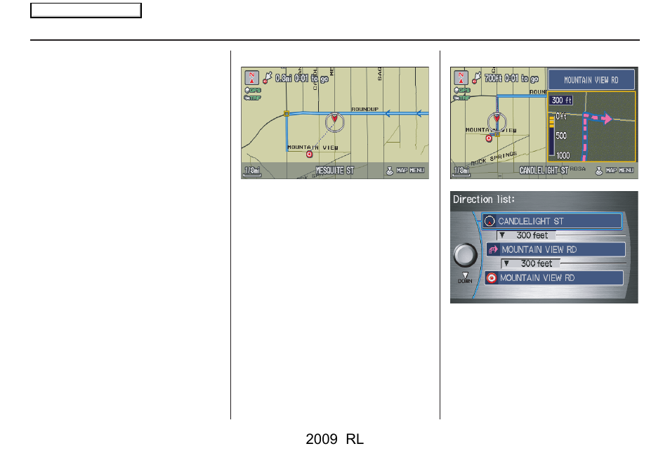 System setup, 2009 rl | Acura 2009 RL Navigation User Manual | Page 105 / 173