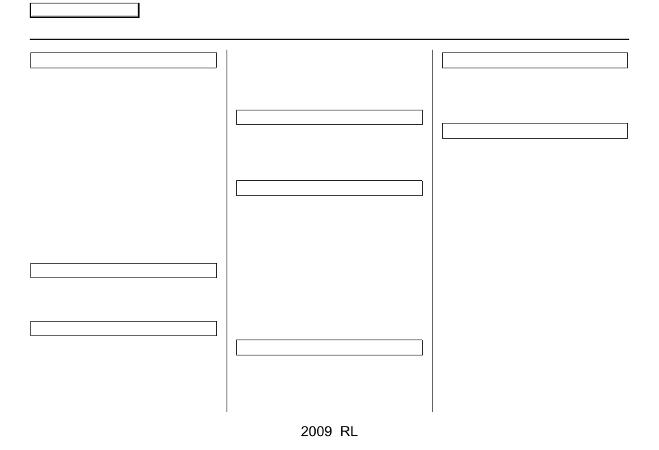 Index | Acura 2009 RL Navigation User Manual | Page 169 / 173