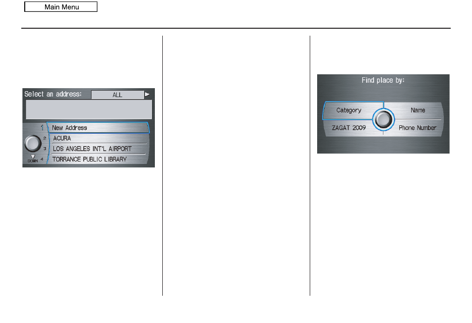 Entering a destination, 2010 rdx | Acura 2010 RDX Navigation User Manual | Page 33 / 175