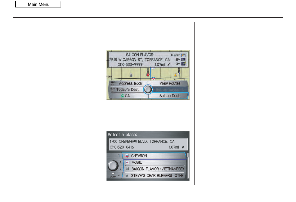 Entering a destination, 2010 rdx | Acura 2010 RDX Navigation User Manual | Page 46 / 175