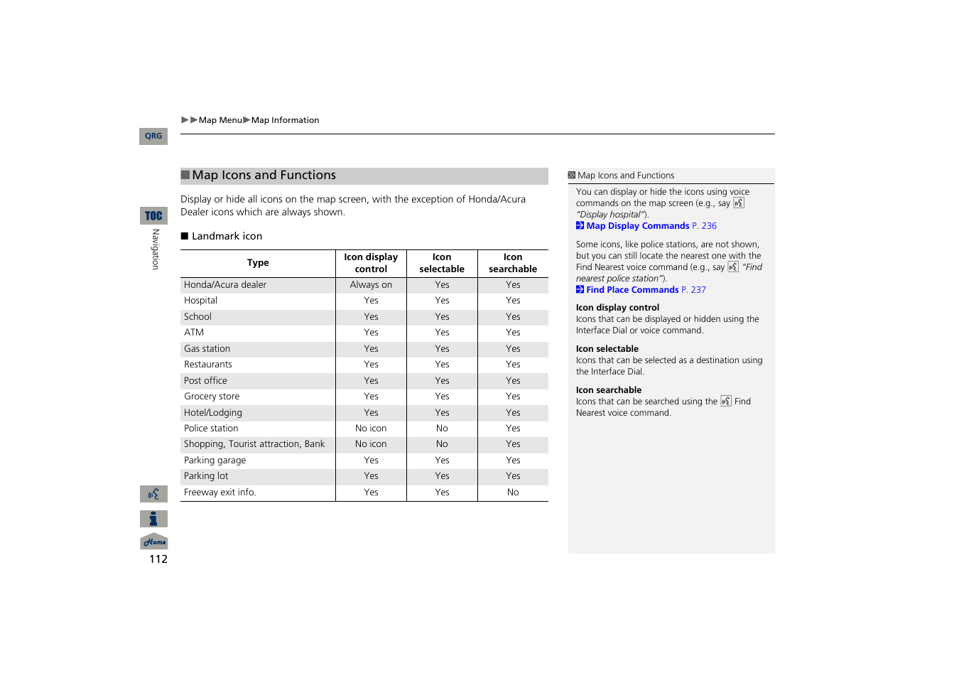 Acura 2013 TSX Navigation User Manual | Page 113 / 252