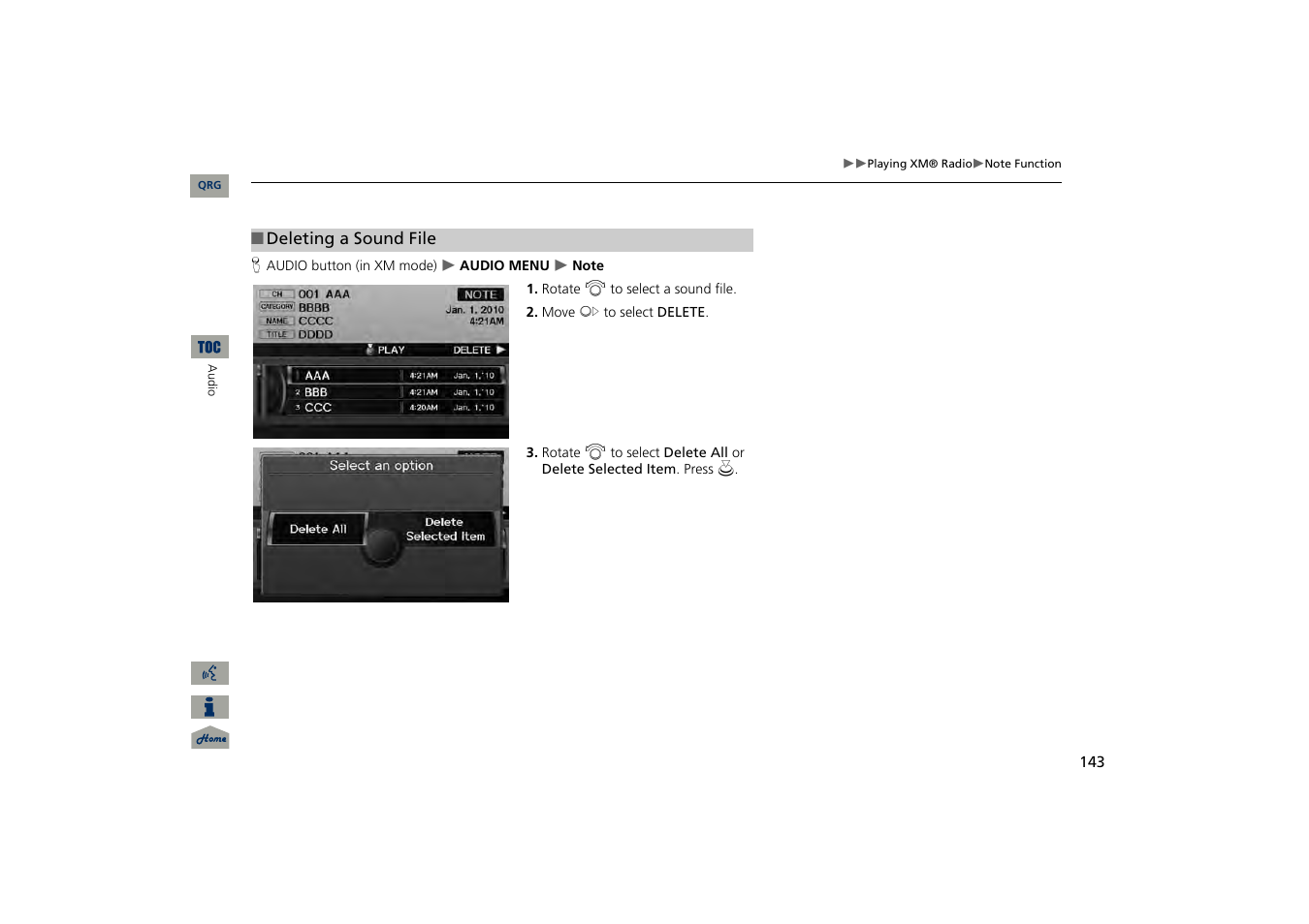 Acura 2013 TSX Navigation User Manual | Page 144 / 252