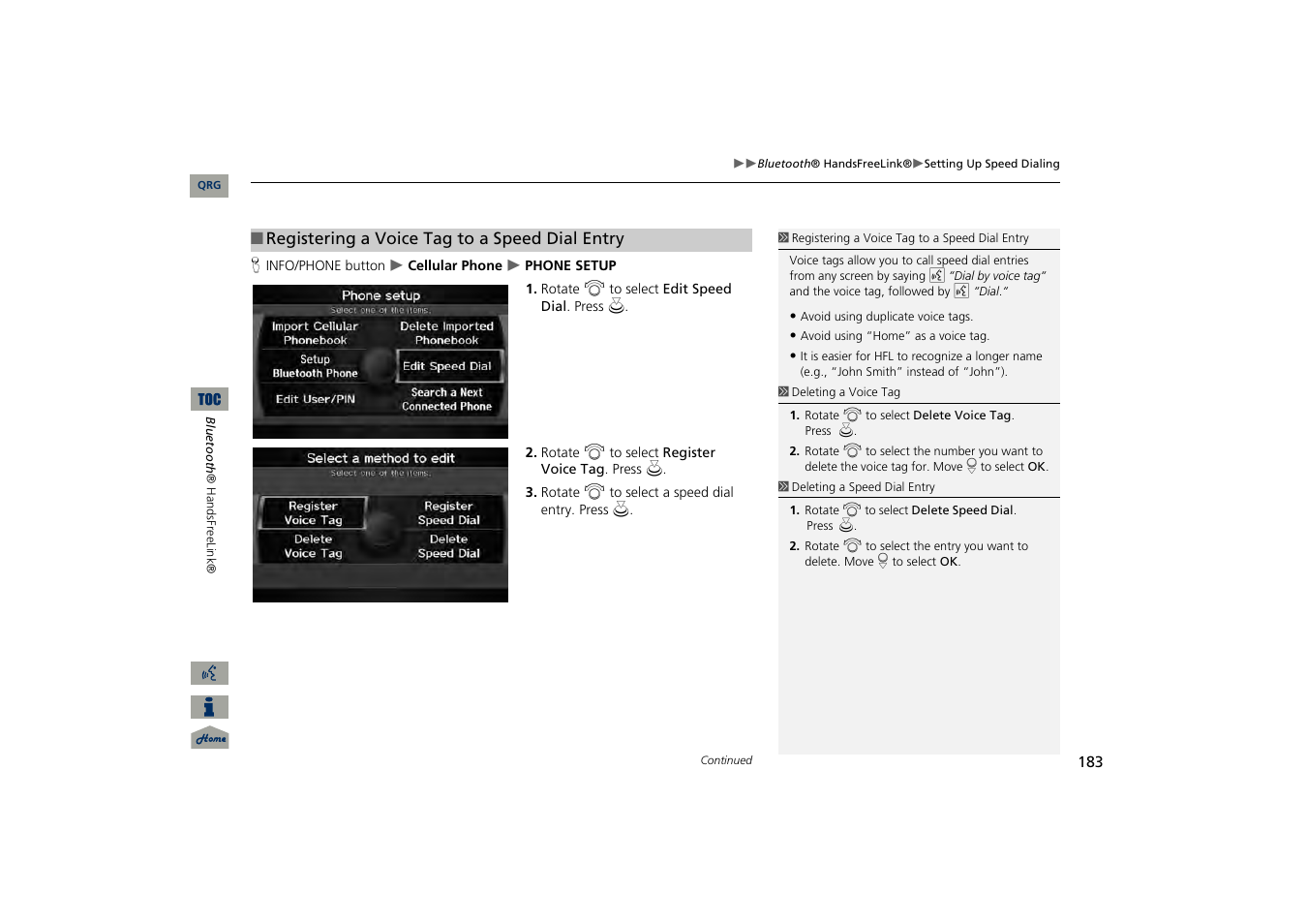 Acura 2013 TSX Navigation User Manual | Page 184 / 252