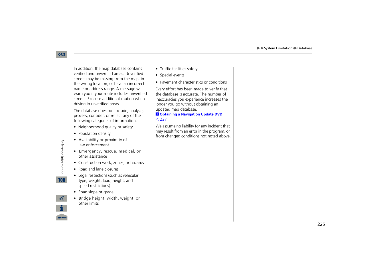 Acura 2013 TSX Navigation User Manual | Page 226 / 252