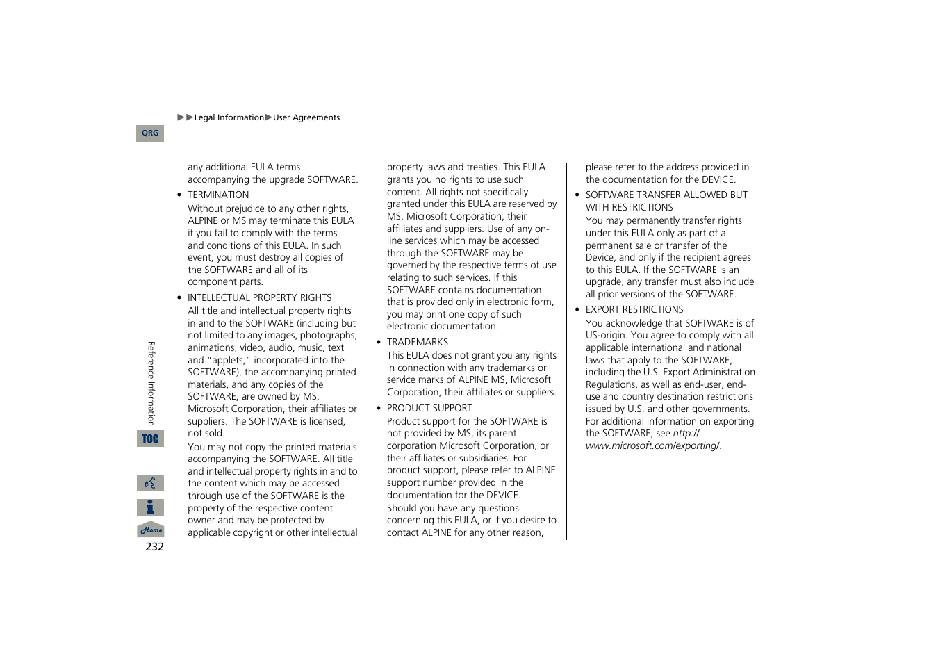 Acura 2013 TSX Navigation User Manual | Page 233 / 252