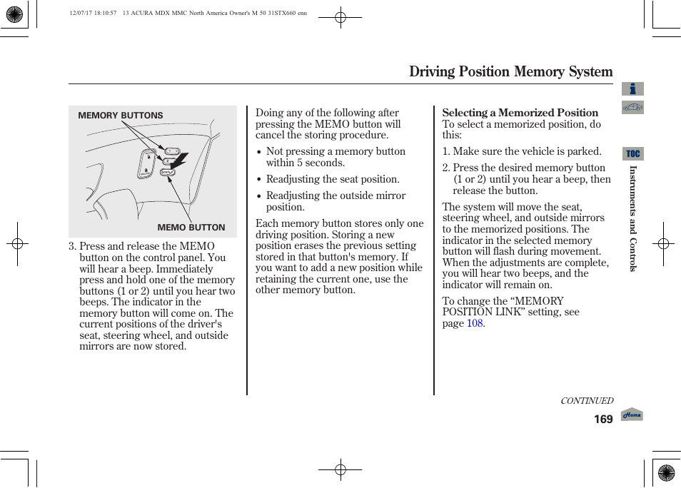 Acura 2013 MDX User Manual | Page 174 / 616