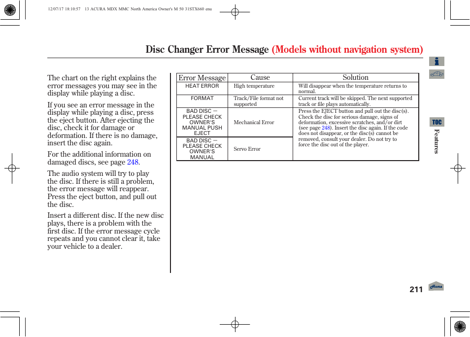 2013 mdx | Acura 2013 MDX User Manual | Page 216 / 616