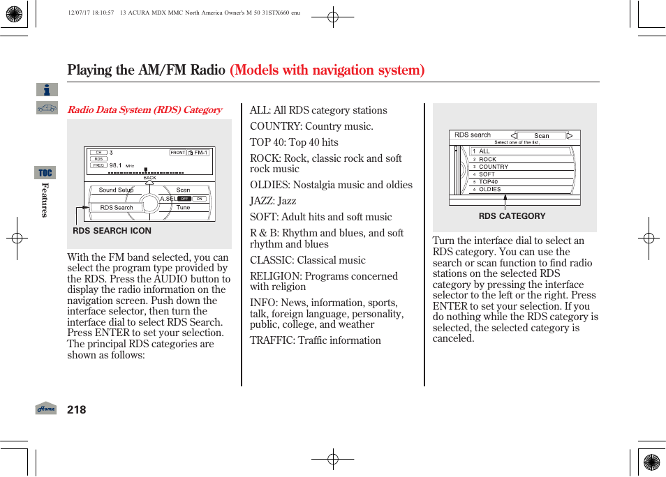 Acura 2013 MDX User Manual | Page 223 / 616