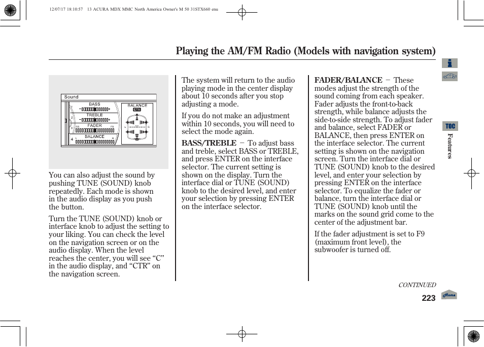 Acura 2013 MDX User Manual | Page 228 / 616