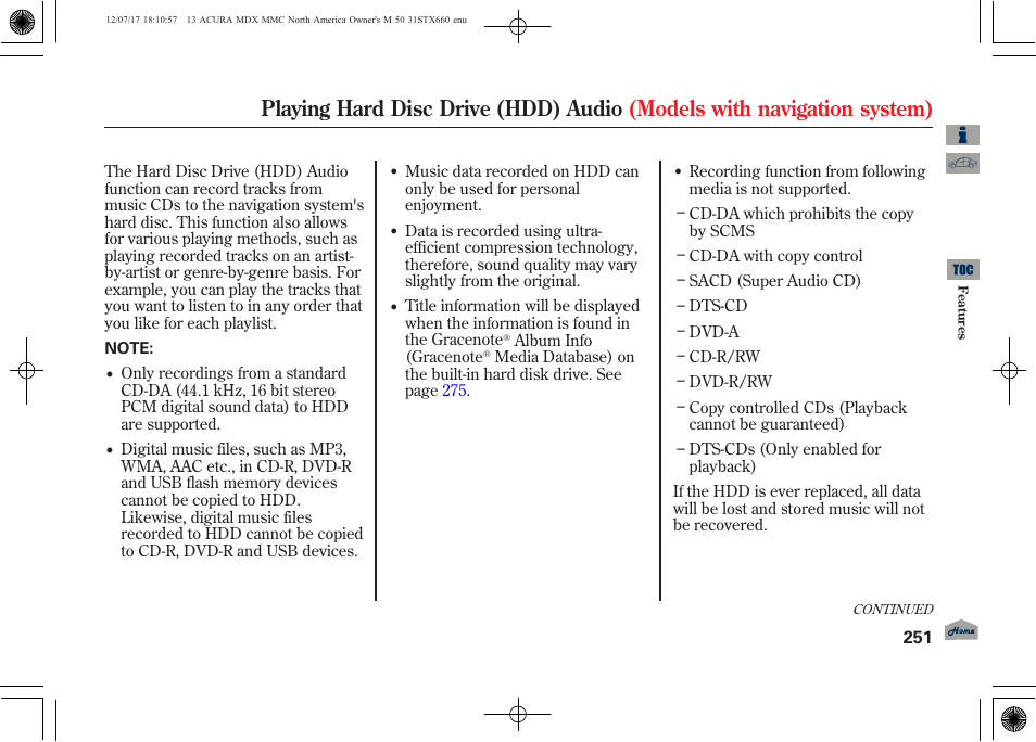 2013 mdx | Acura 2013 MDX User Manual | Page 256 / 616