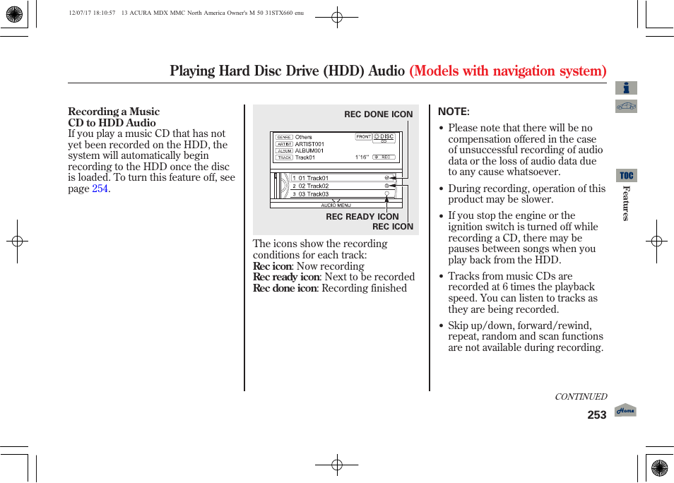 2013 mdx | Acura 2013 MDX User Manual | Page 258 / 616