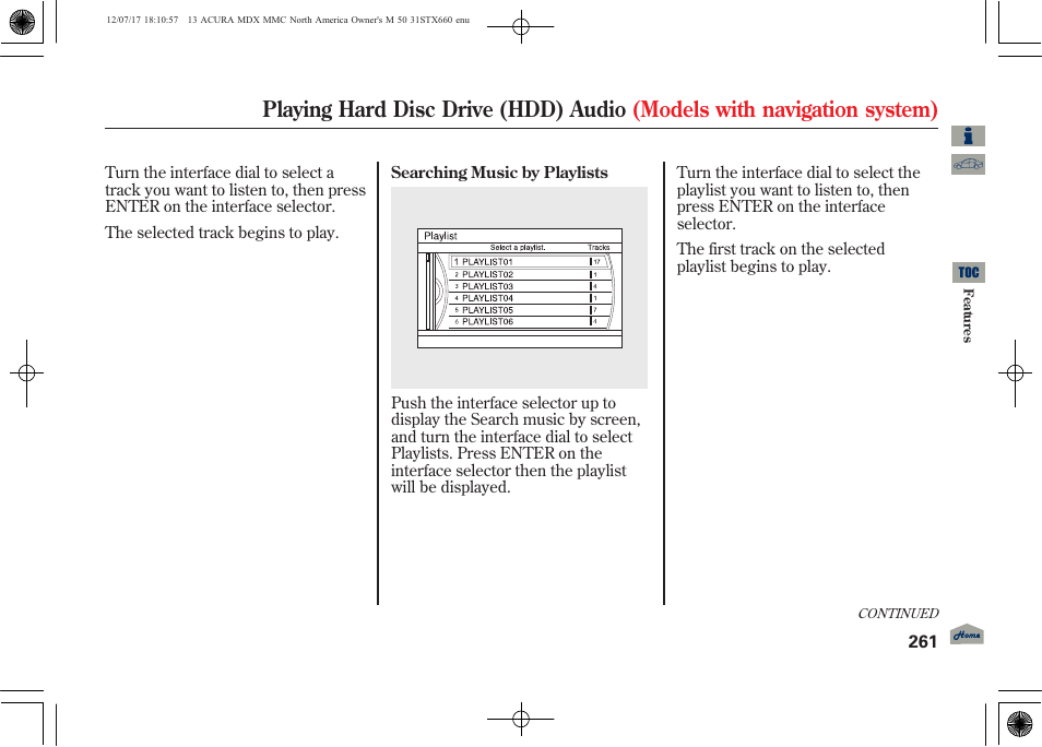 Acura 2013 MDX User Manual | Page 266 / 616
