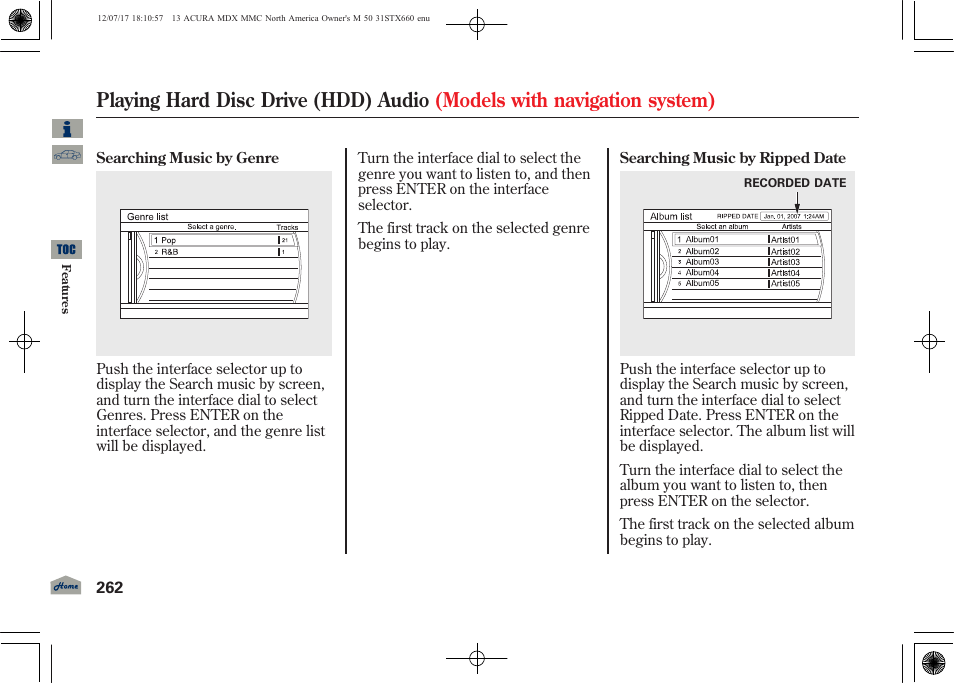 Acura 2013 MDX User Manual | Page 267 / 616