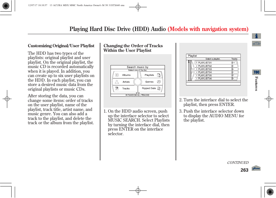 Acura 2013 MDX User Manual | Page 268 / 616