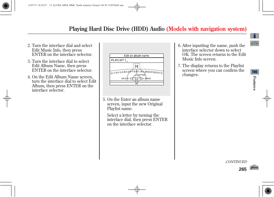 Acura 2013 MDX User Manual | Page 270 / 616