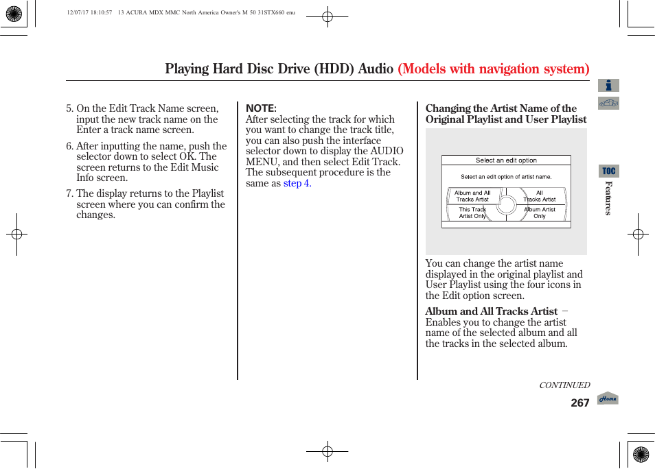 Acura 2013 MDX User Manual | Page 272 / 616