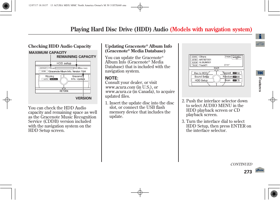 Acura 2013 MDX User Manual | Page 278 / 616