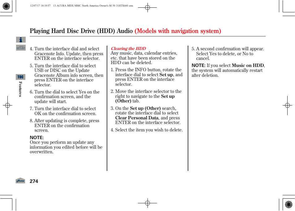 Acura 2013 MDX User Manual | Page 279 / 616