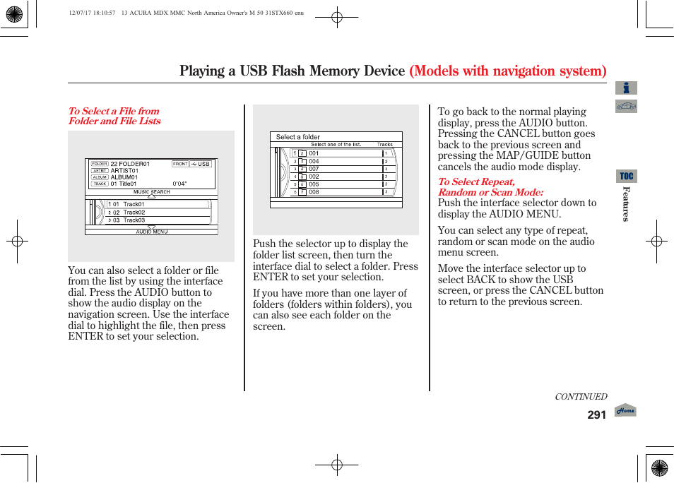 Acura 2013 MDX User Manual | Page 296 / 616