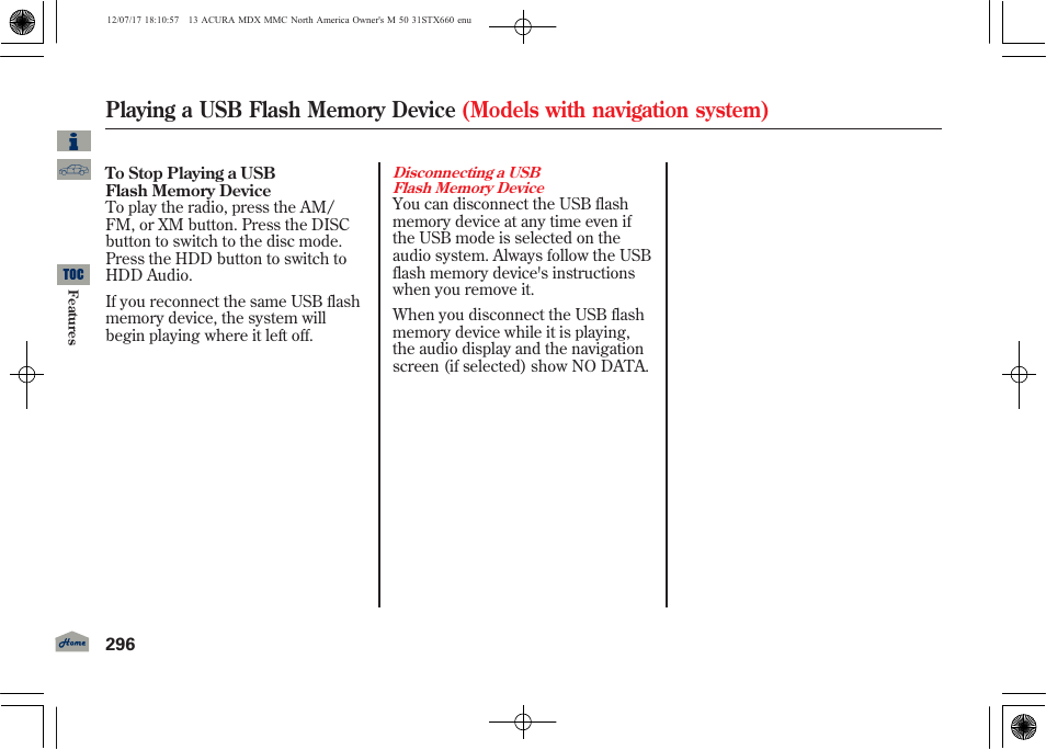 Acura 2013 MDX User Manual | Page 301 / 616