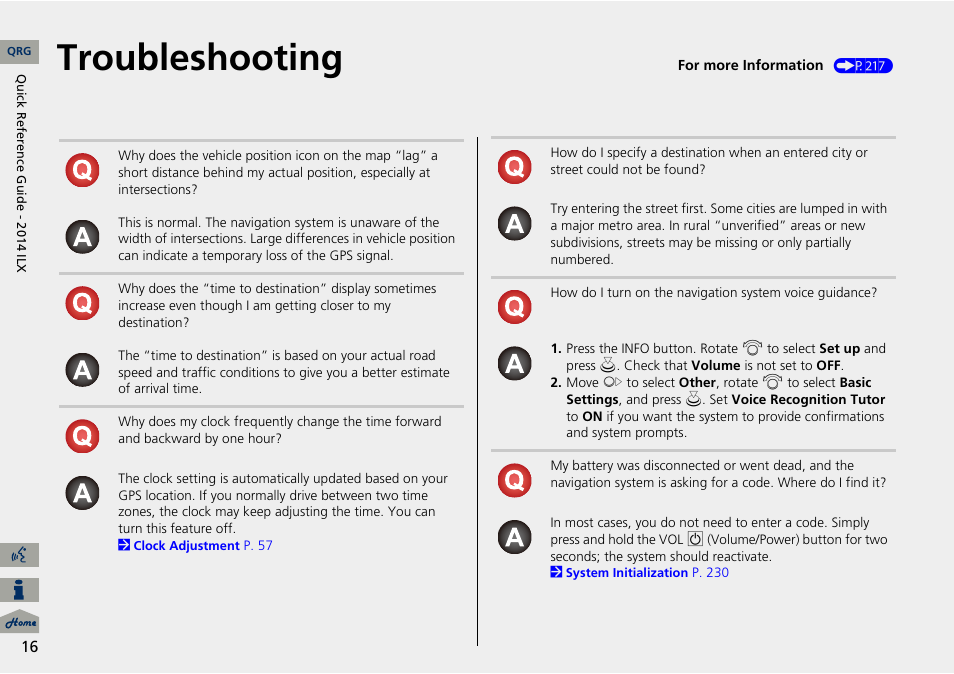 Troubleshooting | Acura 2014 ILX Navigation User Manual | Page 17 / 260