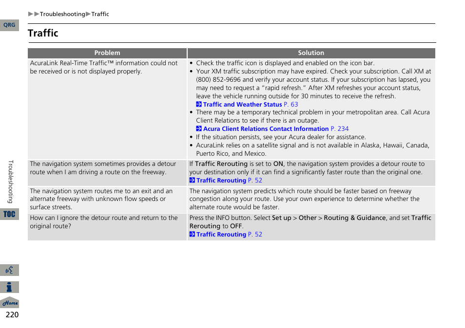 Traffic | Acura 2014 ILX Navigation User Manual | Page 221 / 260