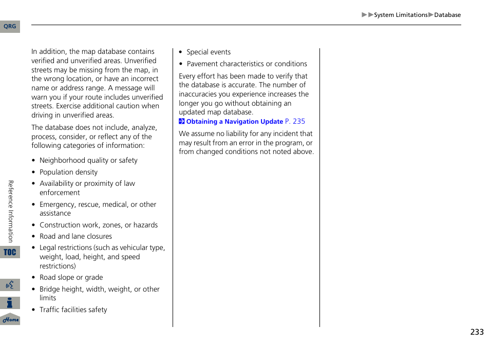 Acura 2014 ILX Navigation User Manual | Page 234 / 260