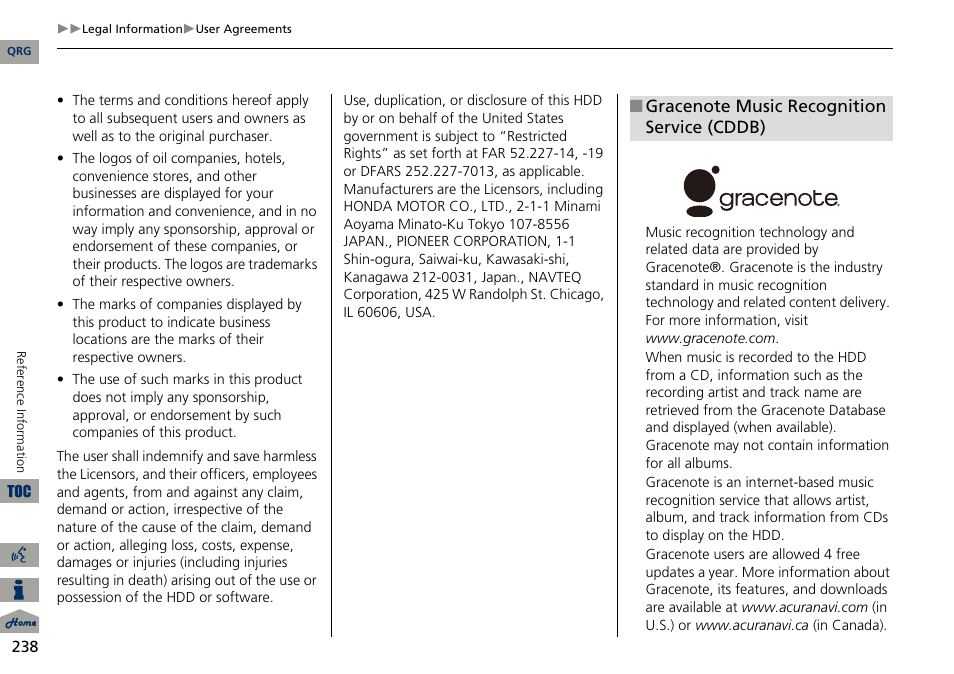 Acura 2014 ILX Navigation User Manual | Page 239 / 260