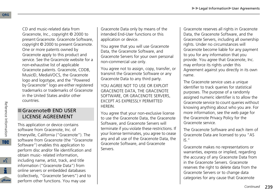 Acura 2014 ILX Navigation User Manual | Page 240 / 260