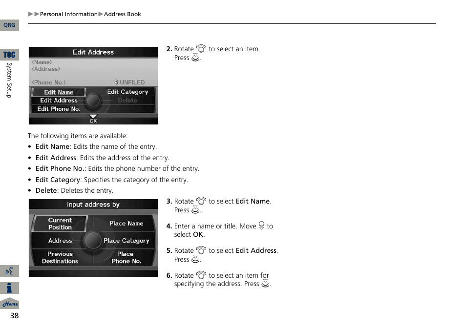 Acura 2014 ILX Navigation User Manual | Page 39 / 260