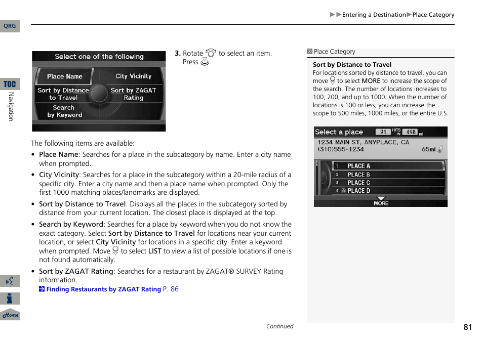 Acura 2014 ILX Navigation User Manual | Page 82 / 260