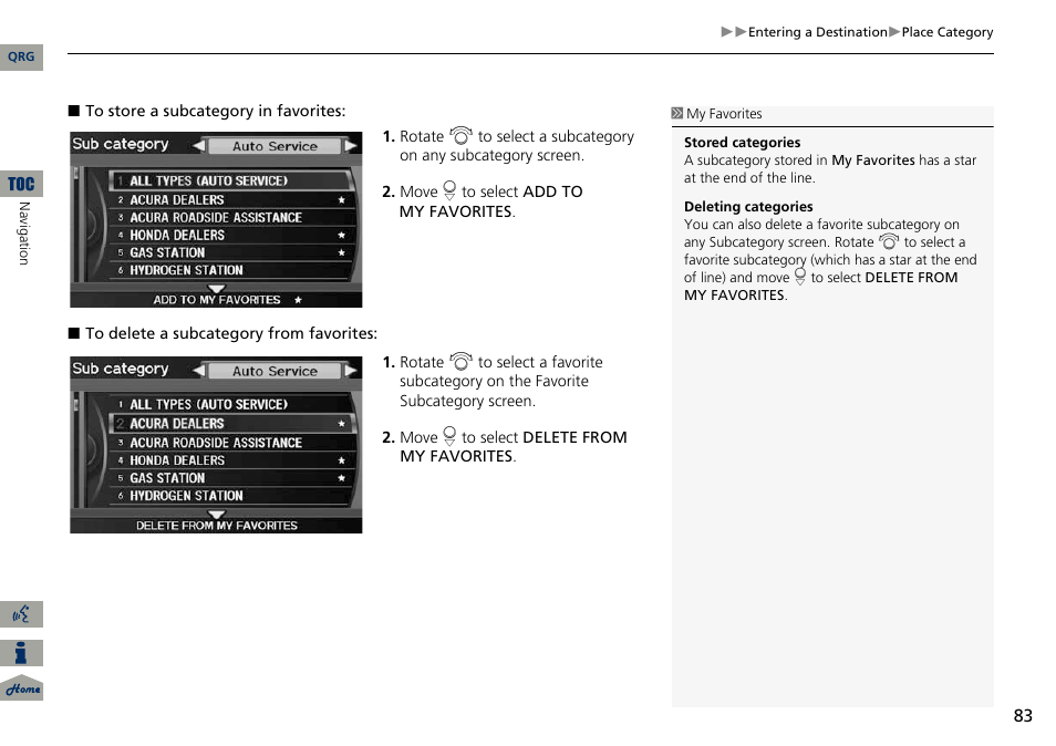 Acura 2014 ILX Navigation User Manual | Page 84 / 260